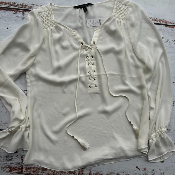 Kala Lace Up Blouse - Picture 1 of 1